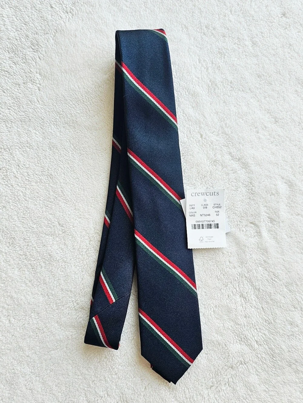 J Crew Kids' Silk Tie in Multi- Stripes